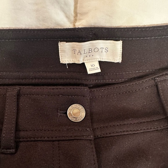 Talbots Black Straight Leg Pants - Picture 2 of 6